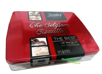 Bánh Desobry The Belgian Biscuitier - The Best of Belgum hộp thiếc màu đỏ 420g